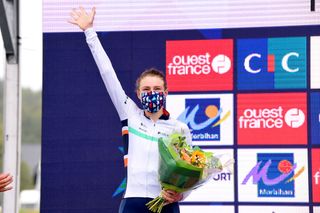 Lizzy Banks (Equipe Paule Ka) took second at the 2020 GP de Plouay