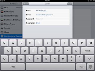 How to add your existing email to your iPad