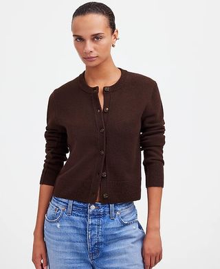 Madewell, Strickjacke aus Kaschmir mit Knopfleiste vorne