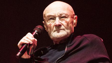 BERLIN, GERMANY - MARCH 07: British singer and drummer Phil Collins of the band Genesis performs live on stage during a concert at Mercedes Benz Arena on March 7, 2022 in Berlin, Germany.