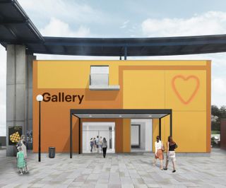 The new entrance designed by Jones and Norman for MK Gallery