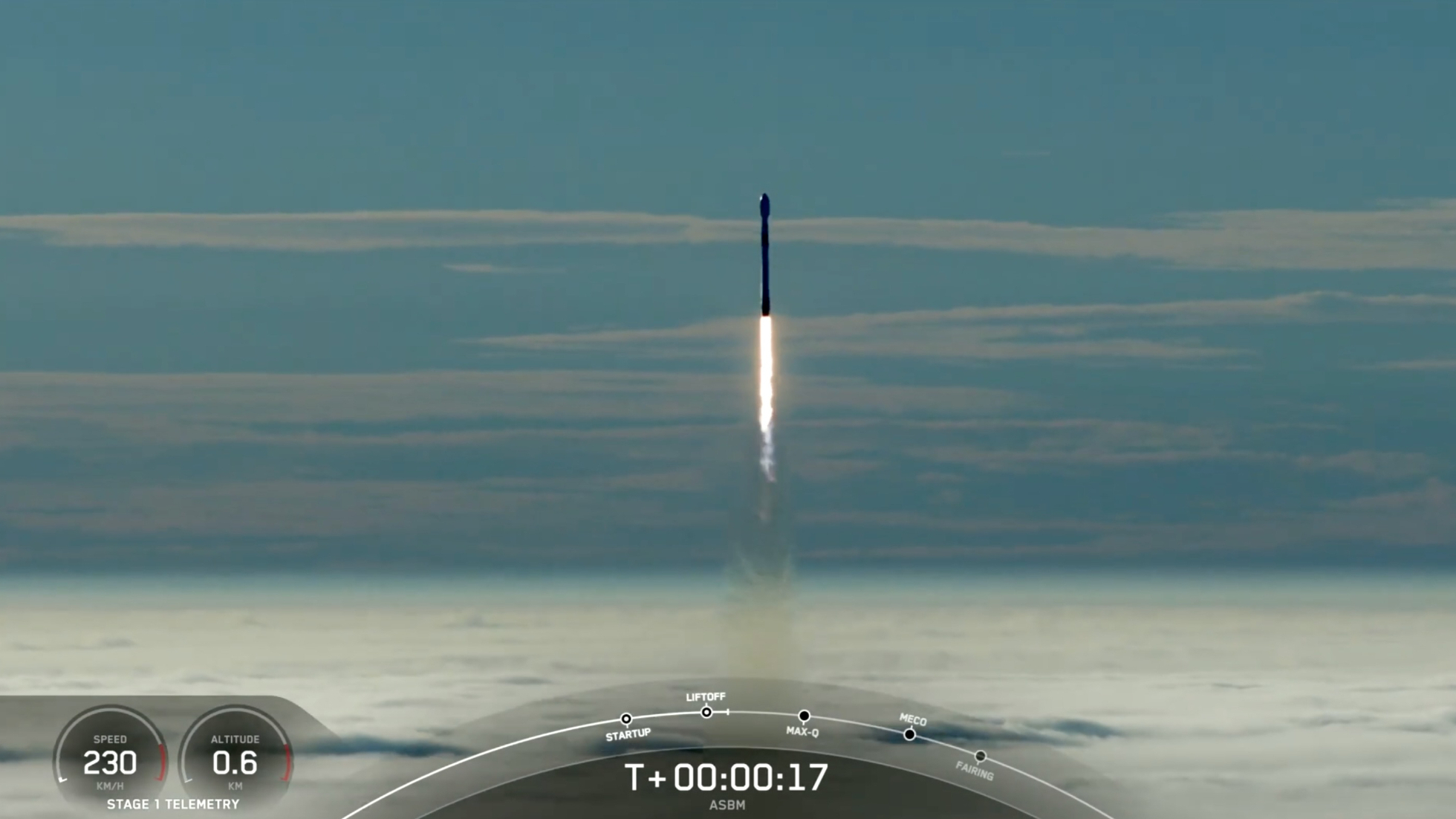 A SpaceX Falcon 9 rocket launches the Arctic Satellite Broadband Mission from Vandenberg Space Force Base in California on Aug. 11, 2024.