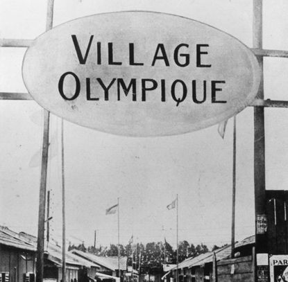 olympic village sign