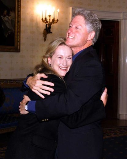 Meryl Streep With Bill Clinton 