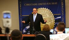 Mike Huckabee addressed audience at Christians United for Israel event