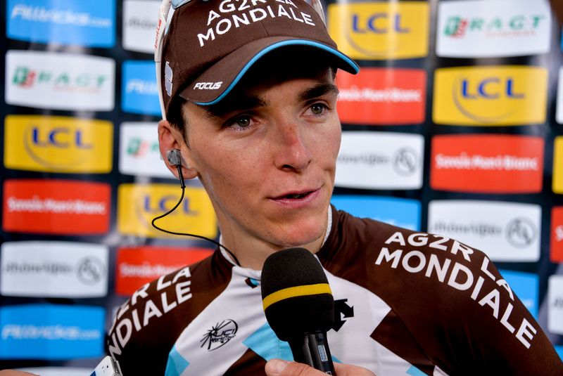 Romain Bardet (Ag2r) in the mix zone