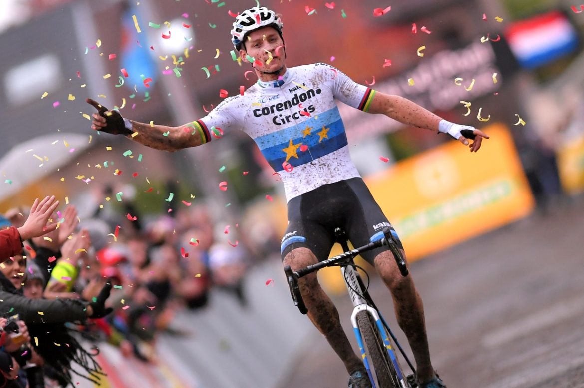 Mathieu van der Poel (Corendon-Circus) wins in Gavere