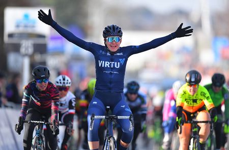 Christina Malling Siggaard (Team Virtu Cycling) wins Omloop Het Nieuwsblad Women Elite