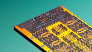 A close-up photograph of the integrated GPU in an Intel Core i9 13900K processor, by Fritzchen Fritz.