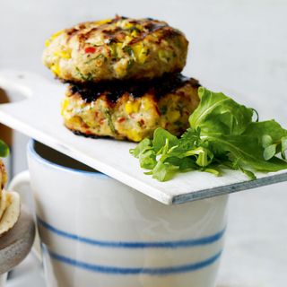 Spicy Sweetcorn and Turkey Burgers