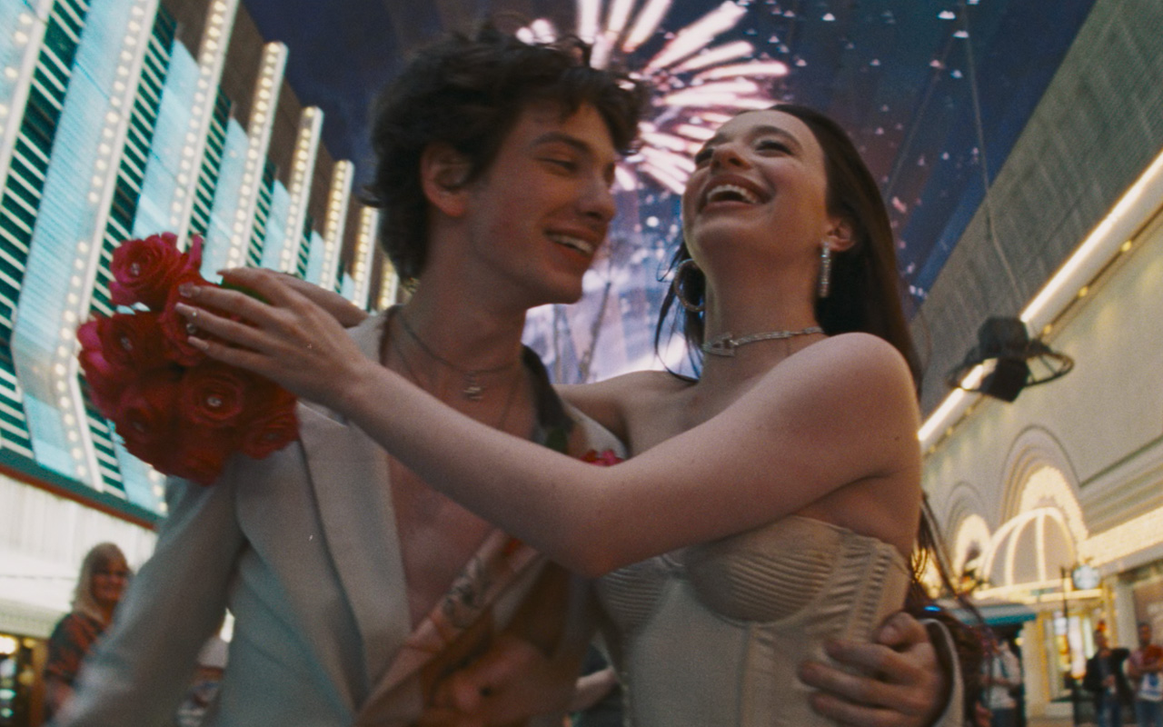 Mikey Madison and Mark Eydelshteyn in Anora