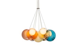 Glass chandelier by Bocci