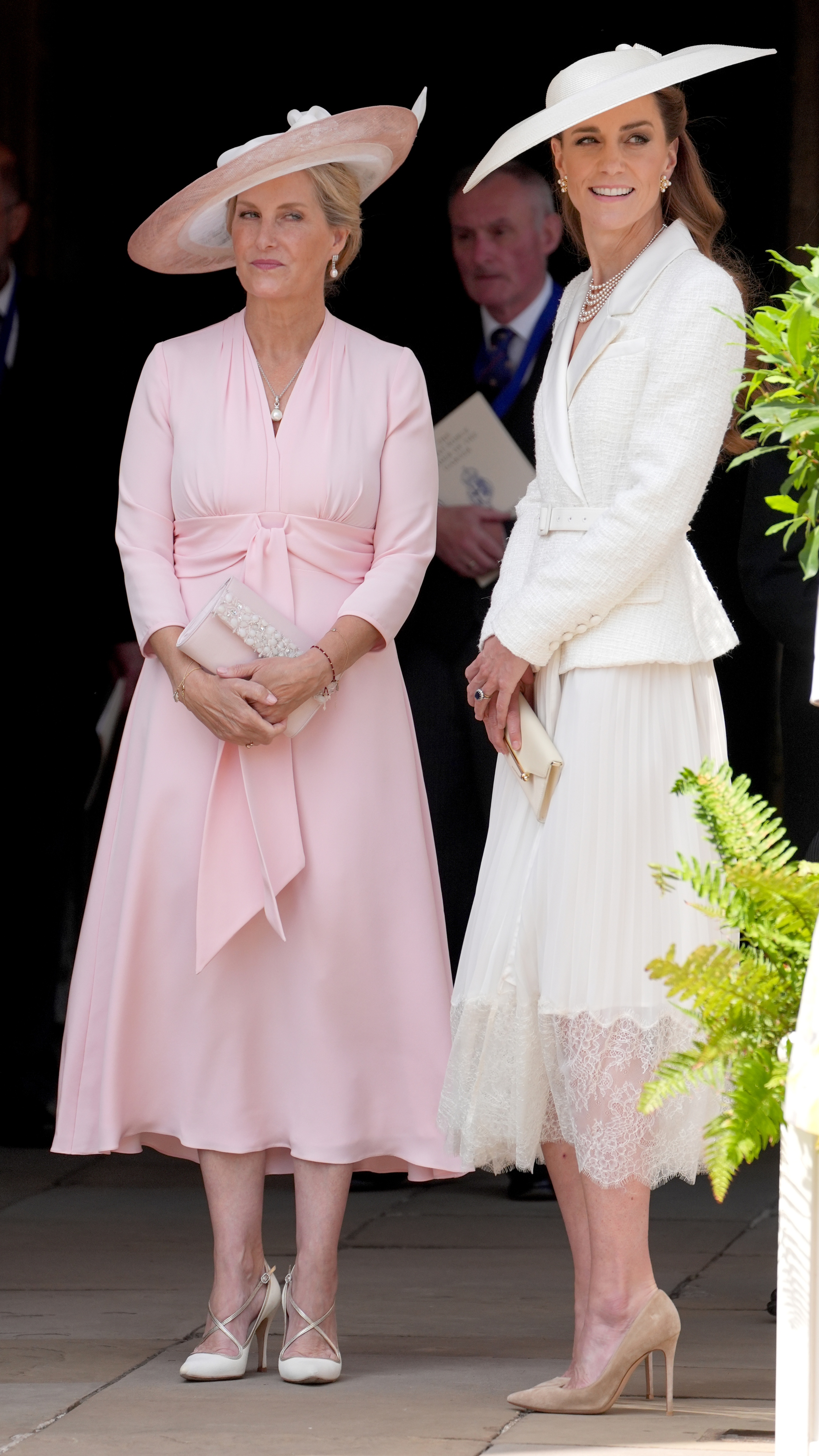Sophie, Duchess of Edinburgh and Catherine, Princess of Wales, attend the Order of the Garter service at St George's Chapel, Windsor Castle on June 16, 2025