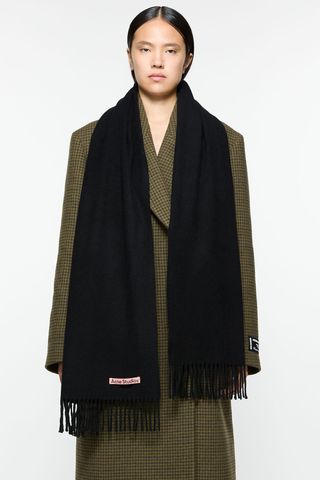 Acne Studios Cashmere Fringe Scarf - Narrow