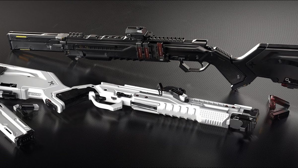 futuristic shotgun model