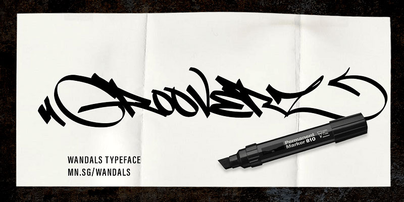 Free graffiti fonts: Fat Wandals