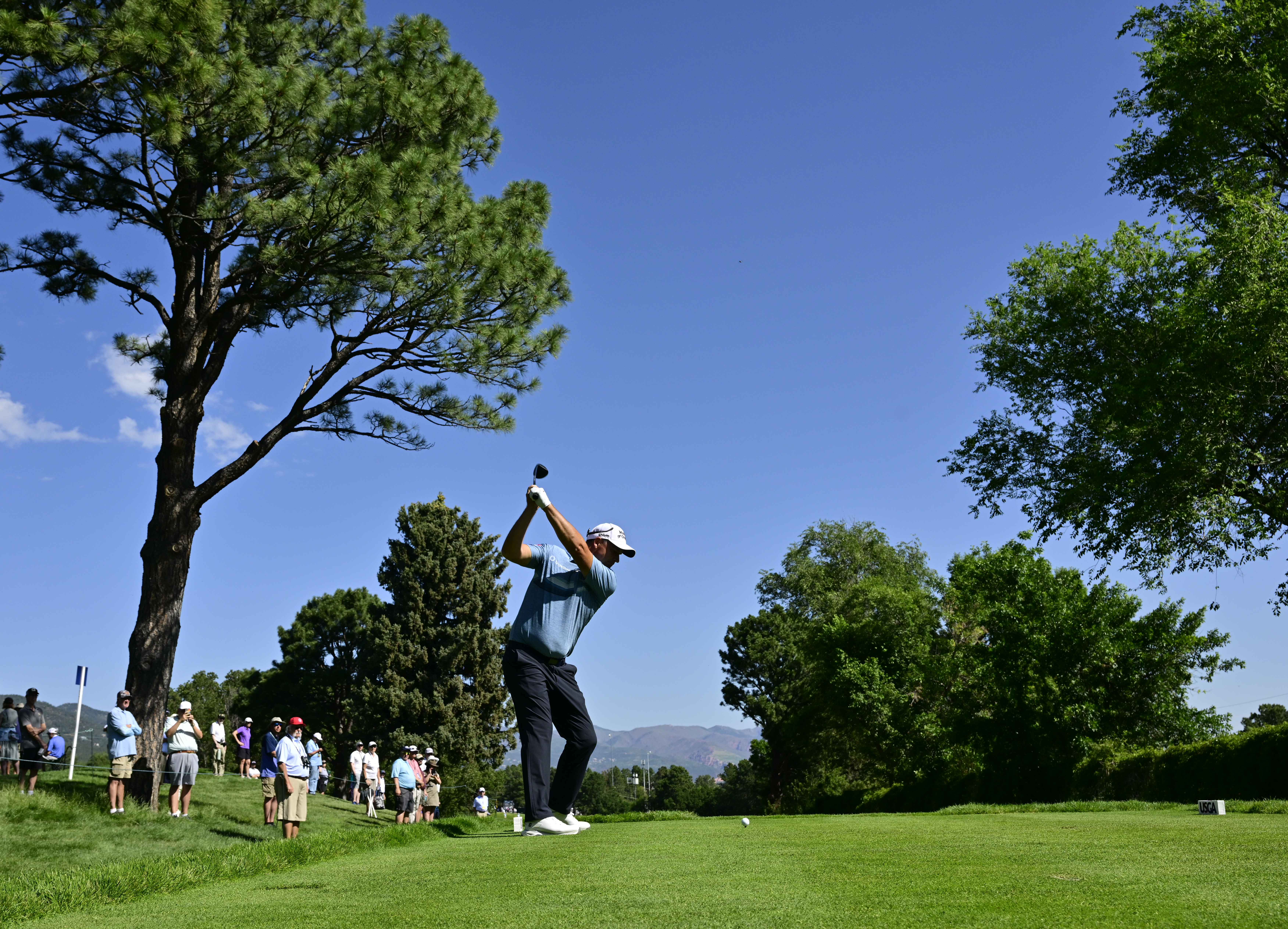 Padraig Harrington at the top of his backswing