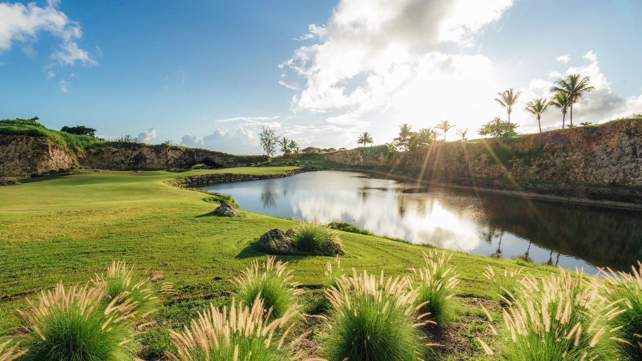 The 16th hole at Apes Hill