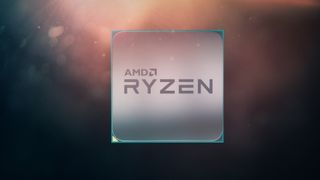 AMD Ryzen logo on a color field