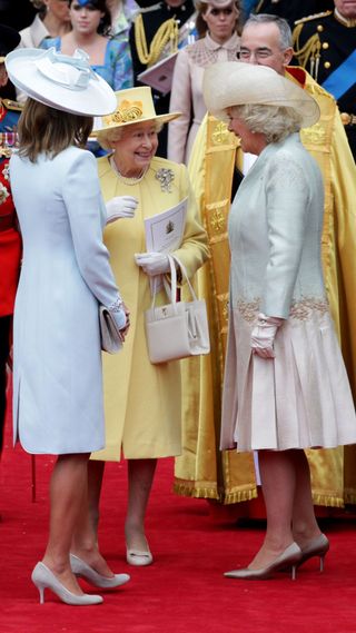 Carole Middleton, Queen Elizabeth II and Camilla.