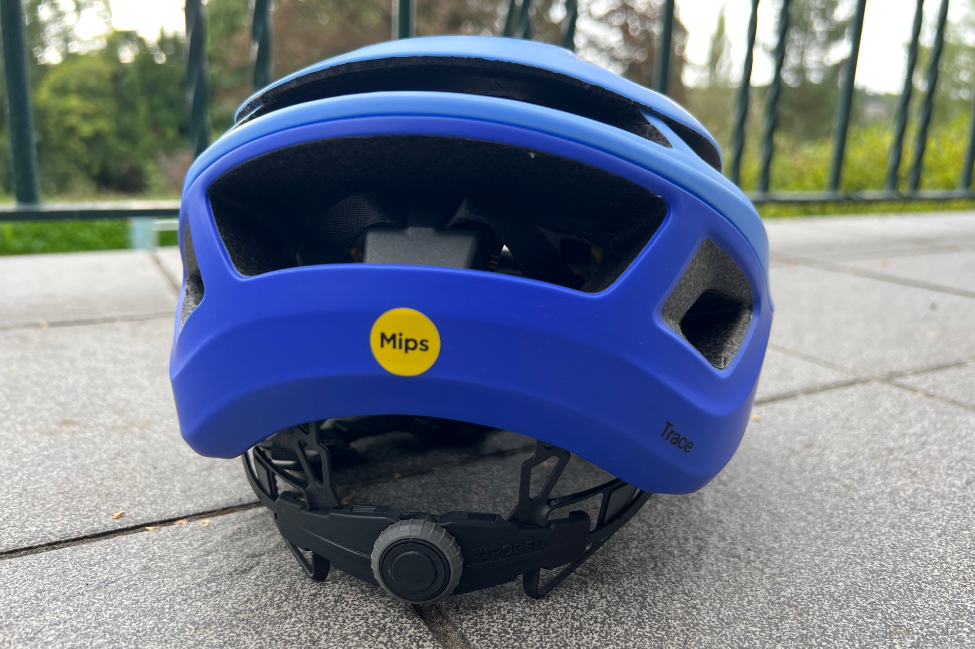 The rear of the Smith Optics Trace MIPS helmet