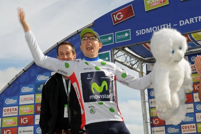 Angel Madrazo (Movistar) firmly in control of the mountains classification at the Tour of Britain