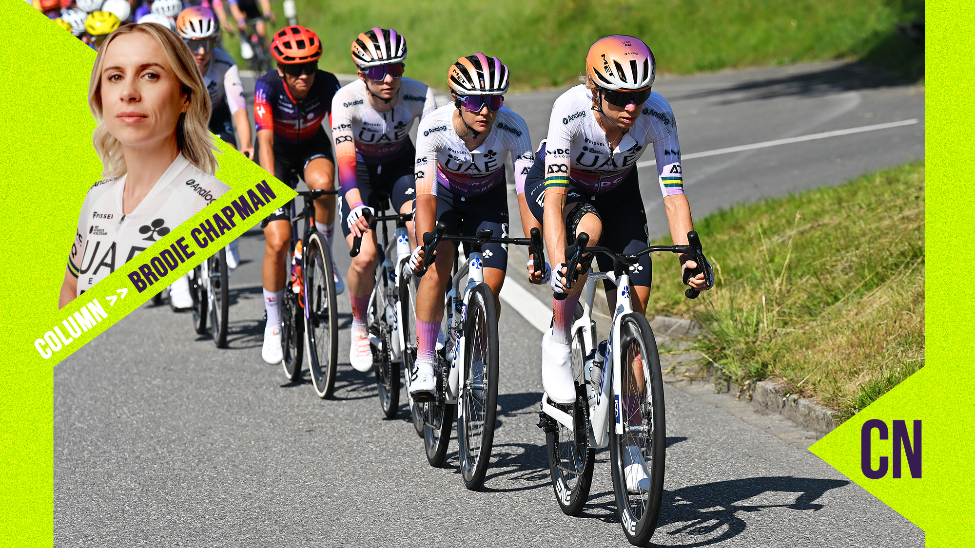 Lying contorted, bleeding, shivering on a Flemish footpath, I was already thinking about that next big race - Brodie Chapman's Tour de France Femmes column