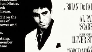 Cropped movie poster for Scarface