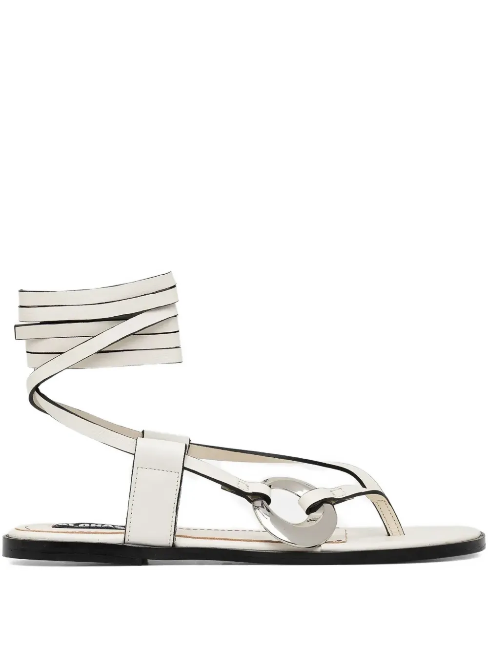 Alohas Morosia Leather Ankle-Tie Sandals | 36