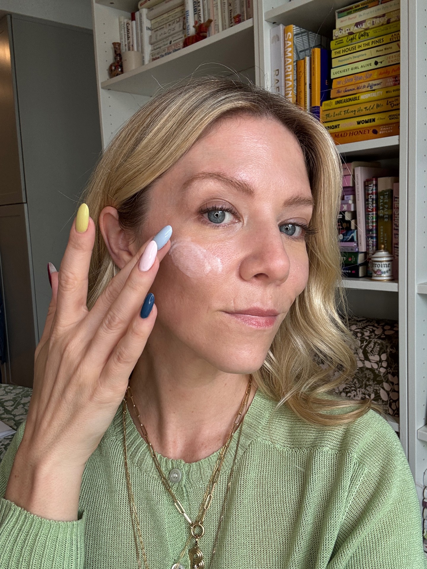 Brianna Peters tests rhode glazing milk.