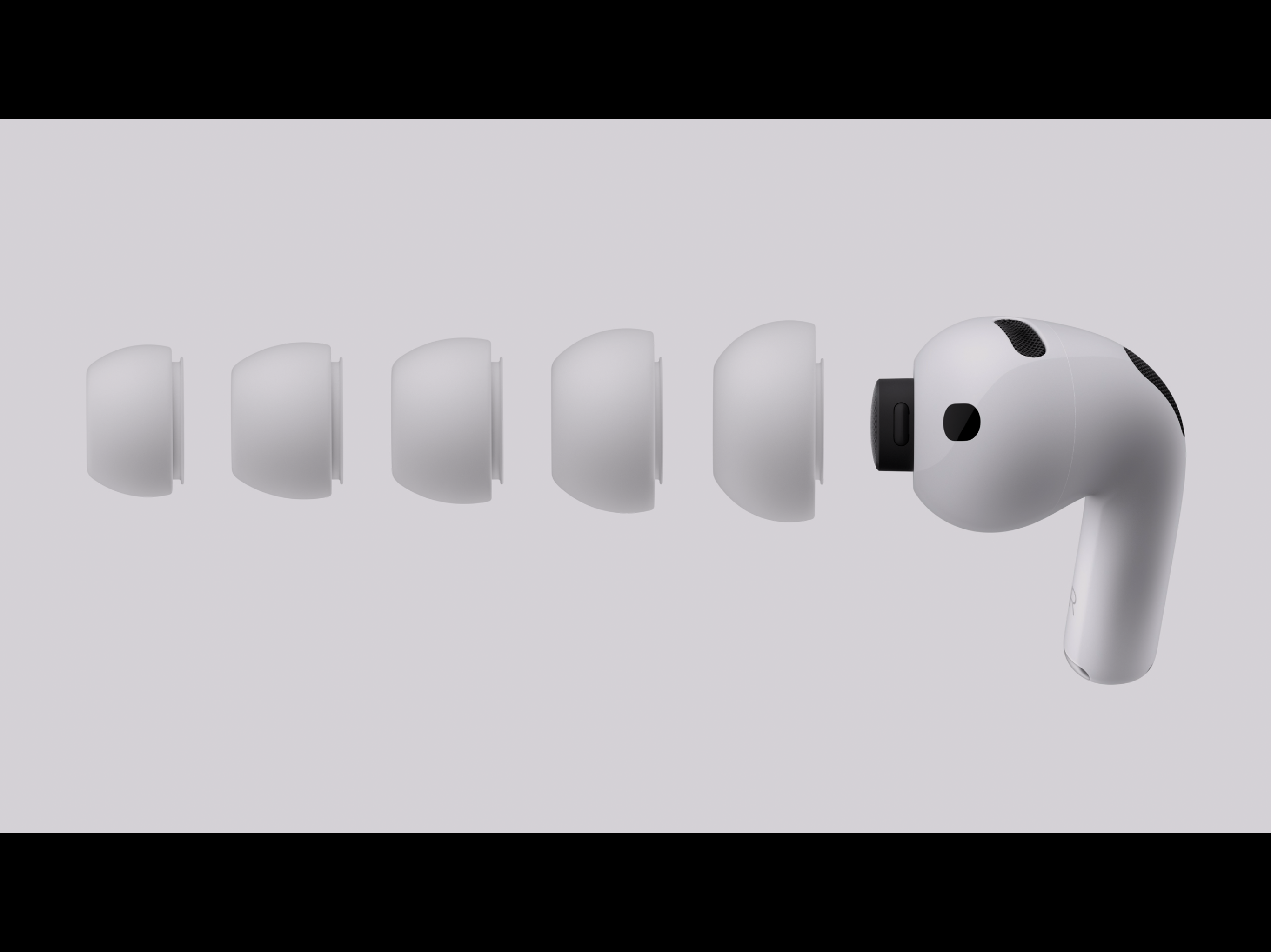 Promotional material for the AirPods Pro 3 from the Apple keynote