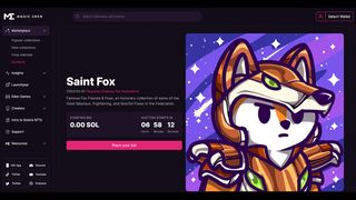 An illustration of a cute fox on Magic Eden is one of the best NFT Marketplaces