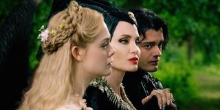 Elle Fanning Sam Riley Angelina Jolie in Maleficent Mistress of Evil