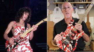 Eddie Van Halen (left) and Tom Weber
