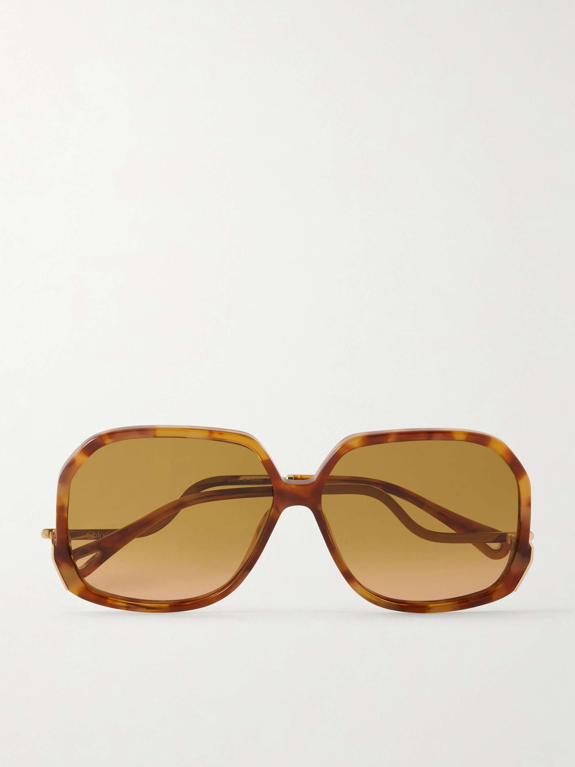 Squared-Frame Acetate Sunglasses