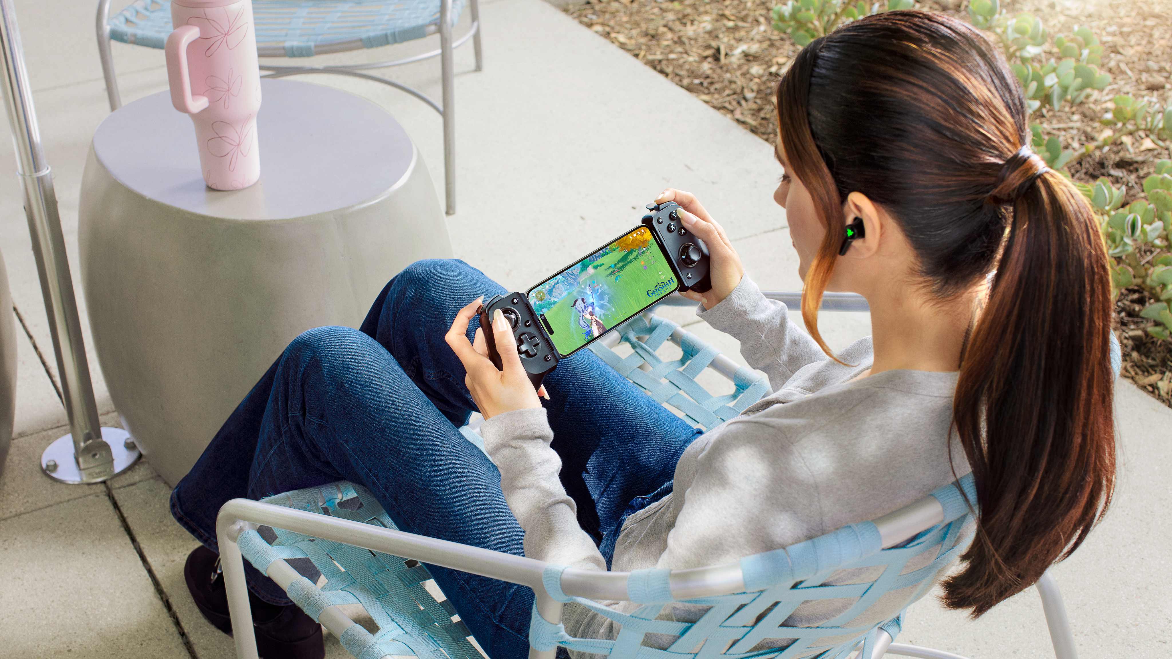 Images of the Razer Kishi V3 line of mobile controllers.