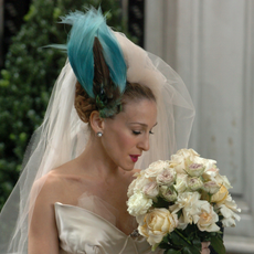 a woman on her wedding day - wedding hair trends