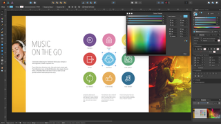 User working with CMYK colours in Affinity Publisher