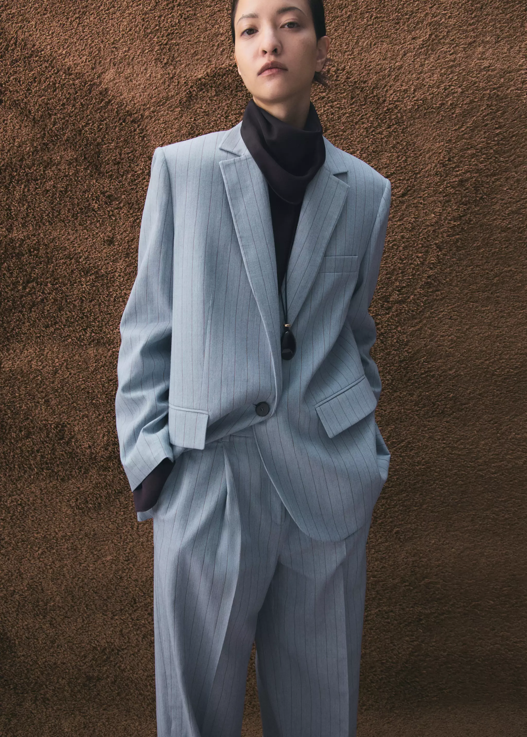 Pinstripe Suit Blazer - Women | Mango United Kingdom