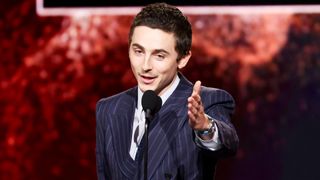 Timoth&eacute;e Chalamet at the 31st Annual Critics Choice Awards held at the Barker Hangar on January 04, 2026 in Santa Monica, California. (Photo by JC Olivera/Variety via Getty Images)