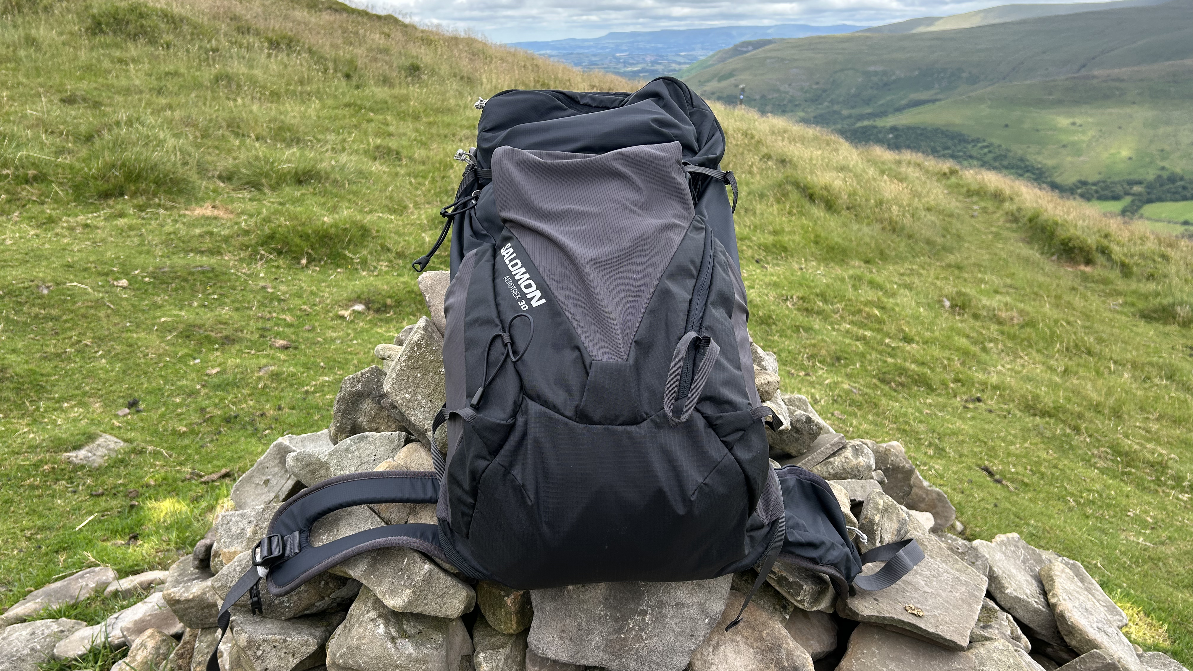 Salomon Aerotrek 30 on a cairn