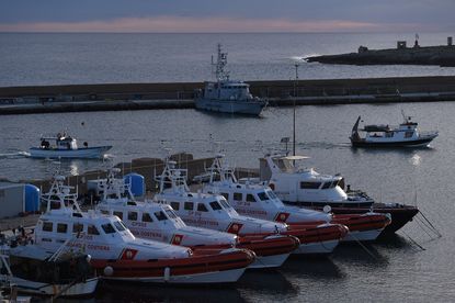 Italian coast guard ships