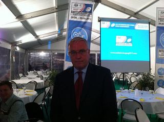 UCI President Pat McQuaid at the presentation for the 2012 UCI Mountain Bike World Championships, which willbe in Austria