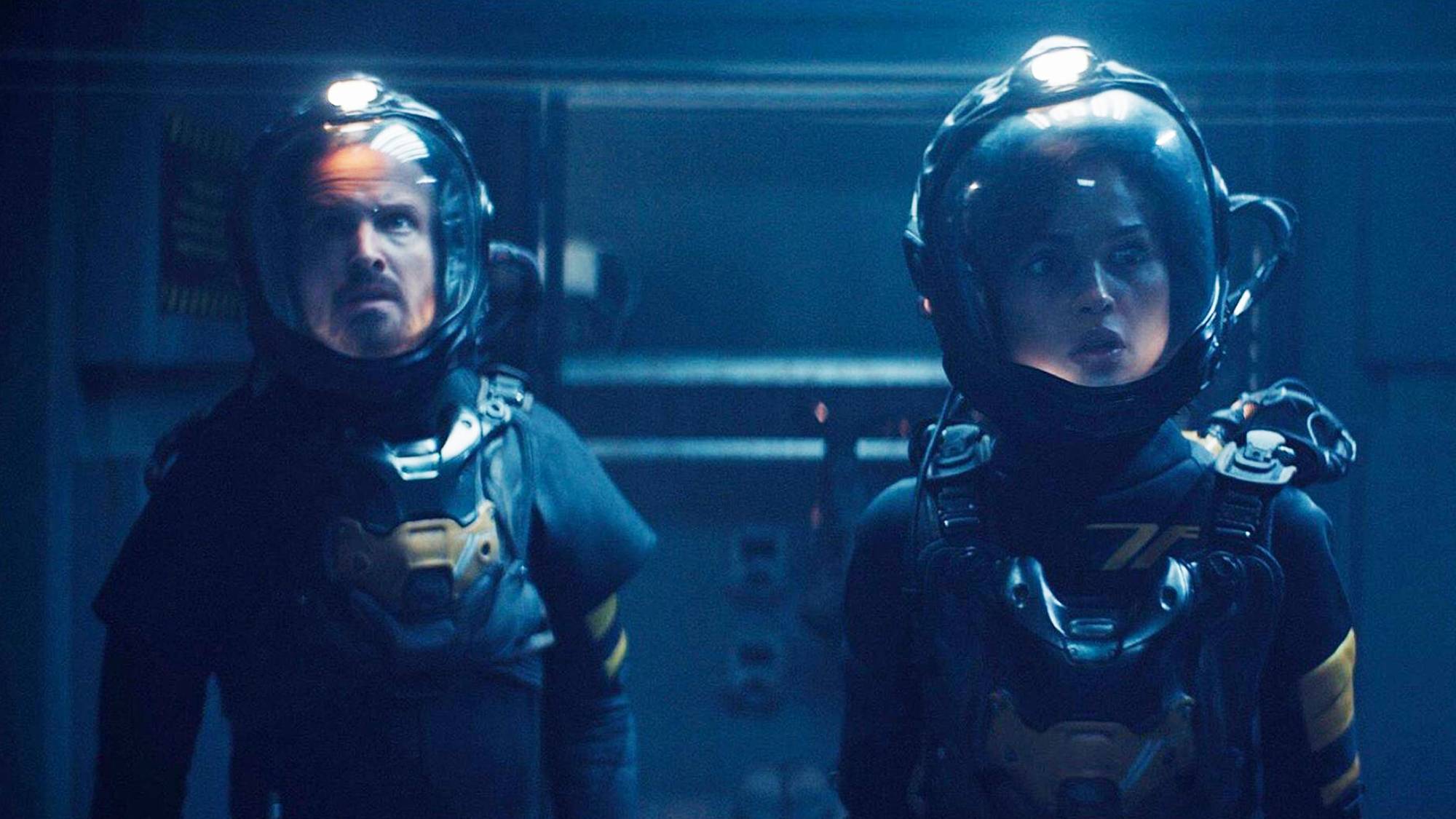 Aaron Paul and Eiza González in "Ash" (2025)