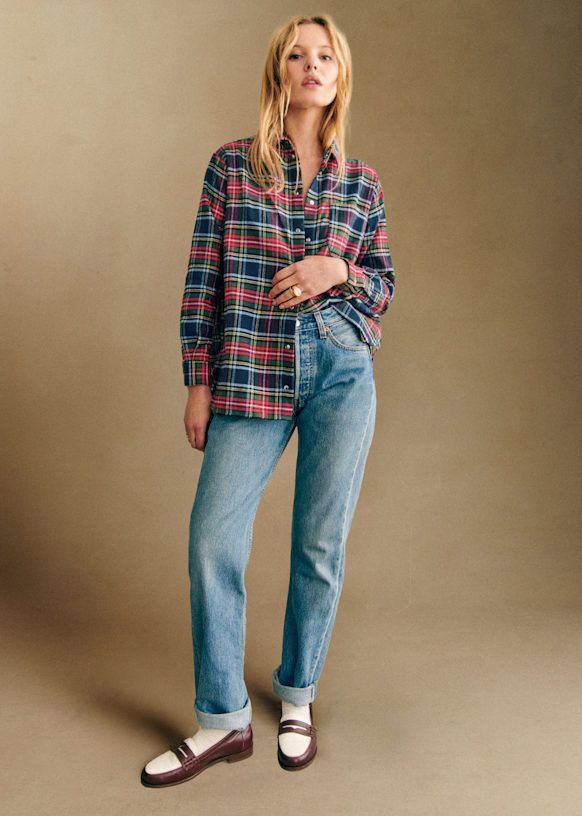 Max Shirt - York Tartan - Organic Cotton - Organic Textile - Sézane