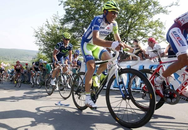 Ivan Basso (Liquigas-Cannondale) lacked the punch to make an impact.