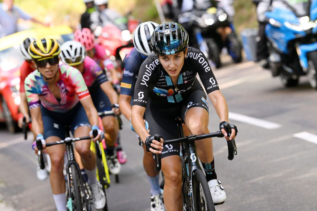 Juliette Labous adds power to climbing strength in podium hunt at Tour