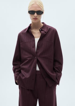 Pinstripe Overshirt 