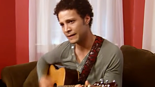 Justin Guarini in a segment called "Where Are They Now" for OWN.