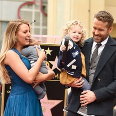 Blake Lively and Ryan Reynolds with their daughters 